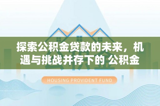 屏南探索公积金贷款的未来，机遇与挑战并存下的 公积金贷款风险防控