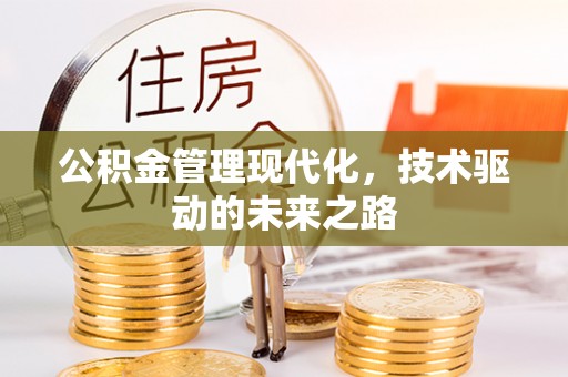 屏南公积金管理现代化，技术驱动的未来之路
